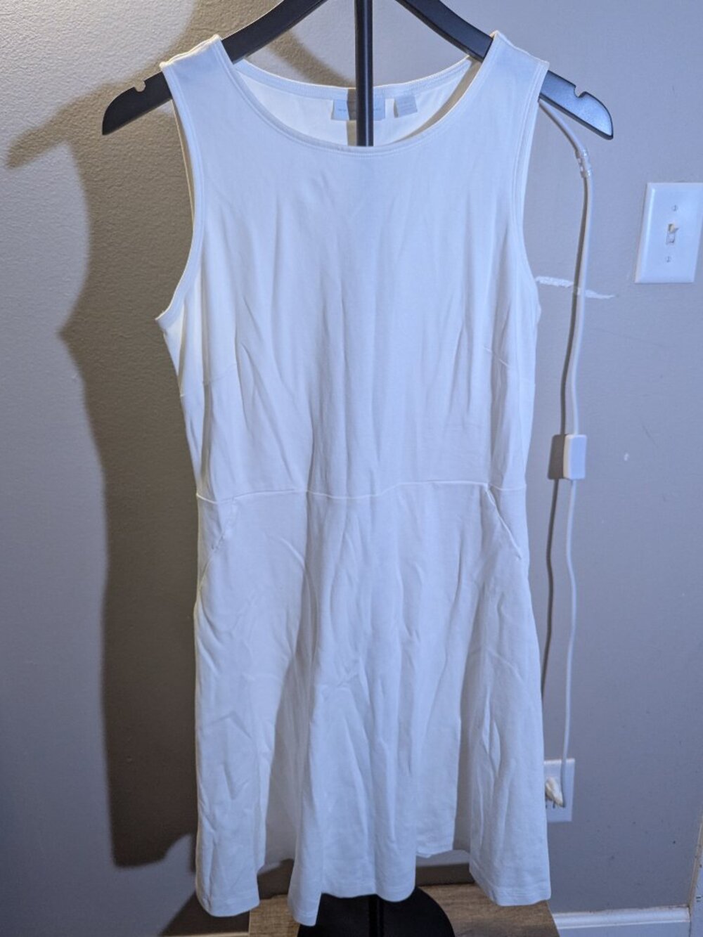 New York & company White Sleeveless Dress